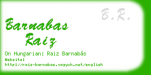 barnabas raiz business card